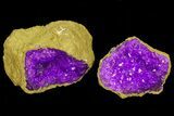 Lot: - Dyed (Purple) Quartz Geodes - Pieces #77243-1
